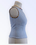 Vaaleansininen kesätoppi