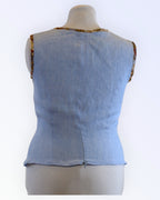 Vaaleansininen kesätoppi