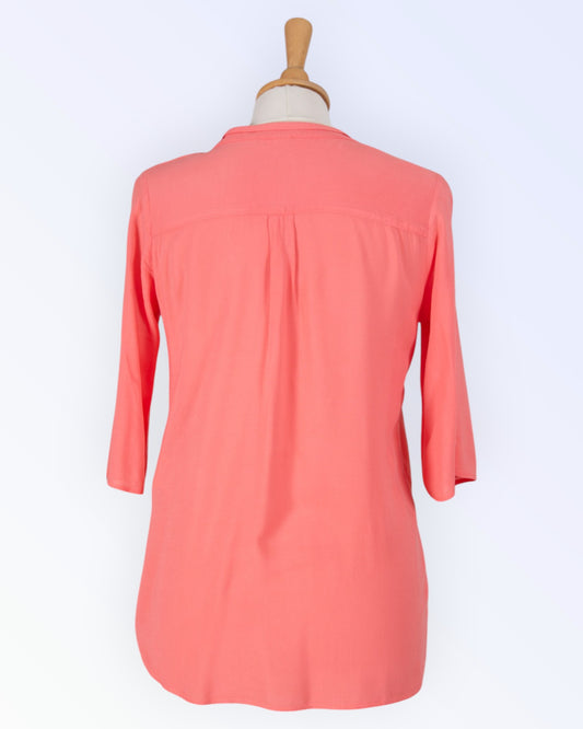 Coral pink blouse