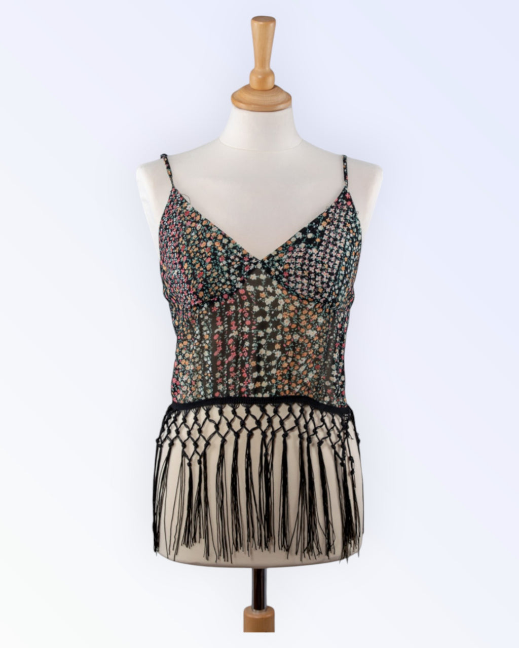 Paper Heart värviline narmastega top