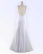 White lace wedding dress