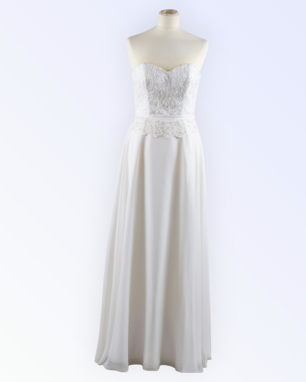 Chiffon wedding dress