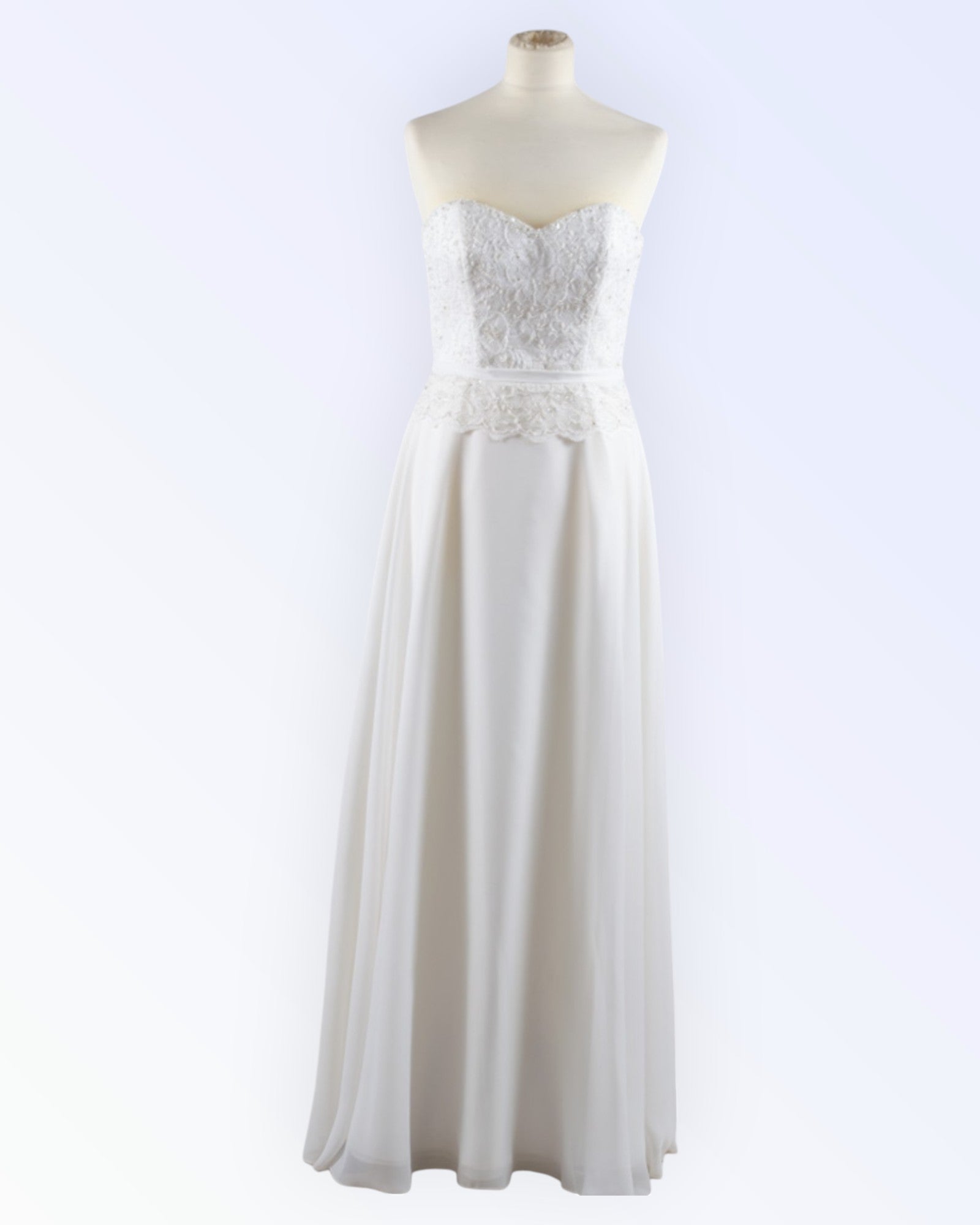 Chiffon wedding dress