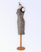 Karen Millen must-valge pliiatskleit