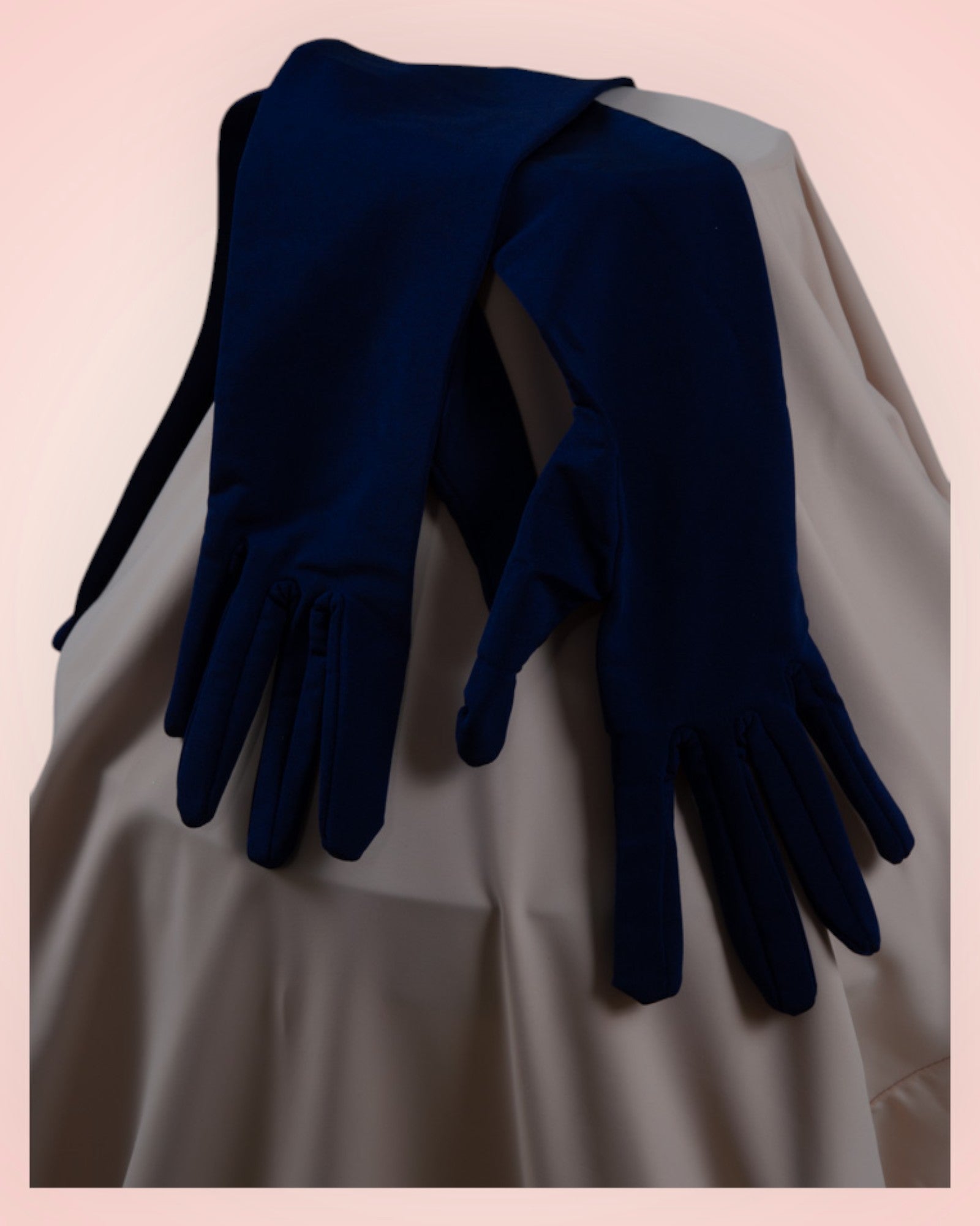 Navy blue formal gloves