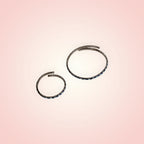 Kaulakoru ja rannekoru sinisillä kivillä