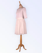 Valge lühike pruutkleit