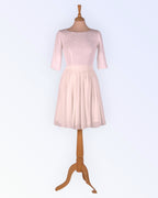 Valge lühike pruutkleit