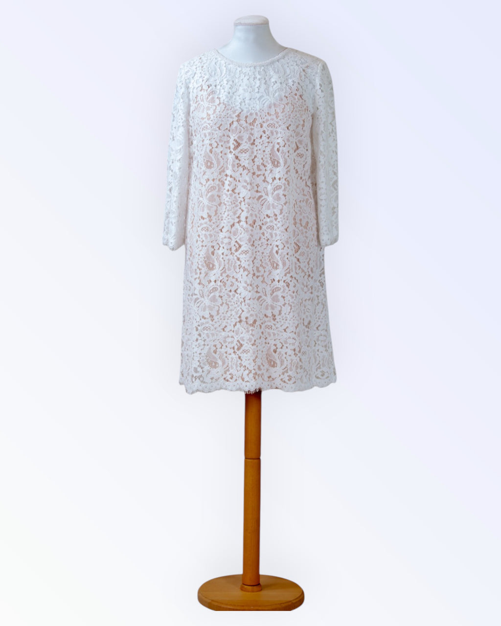 Off-white lace dress