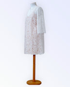 Off-white lace dress
