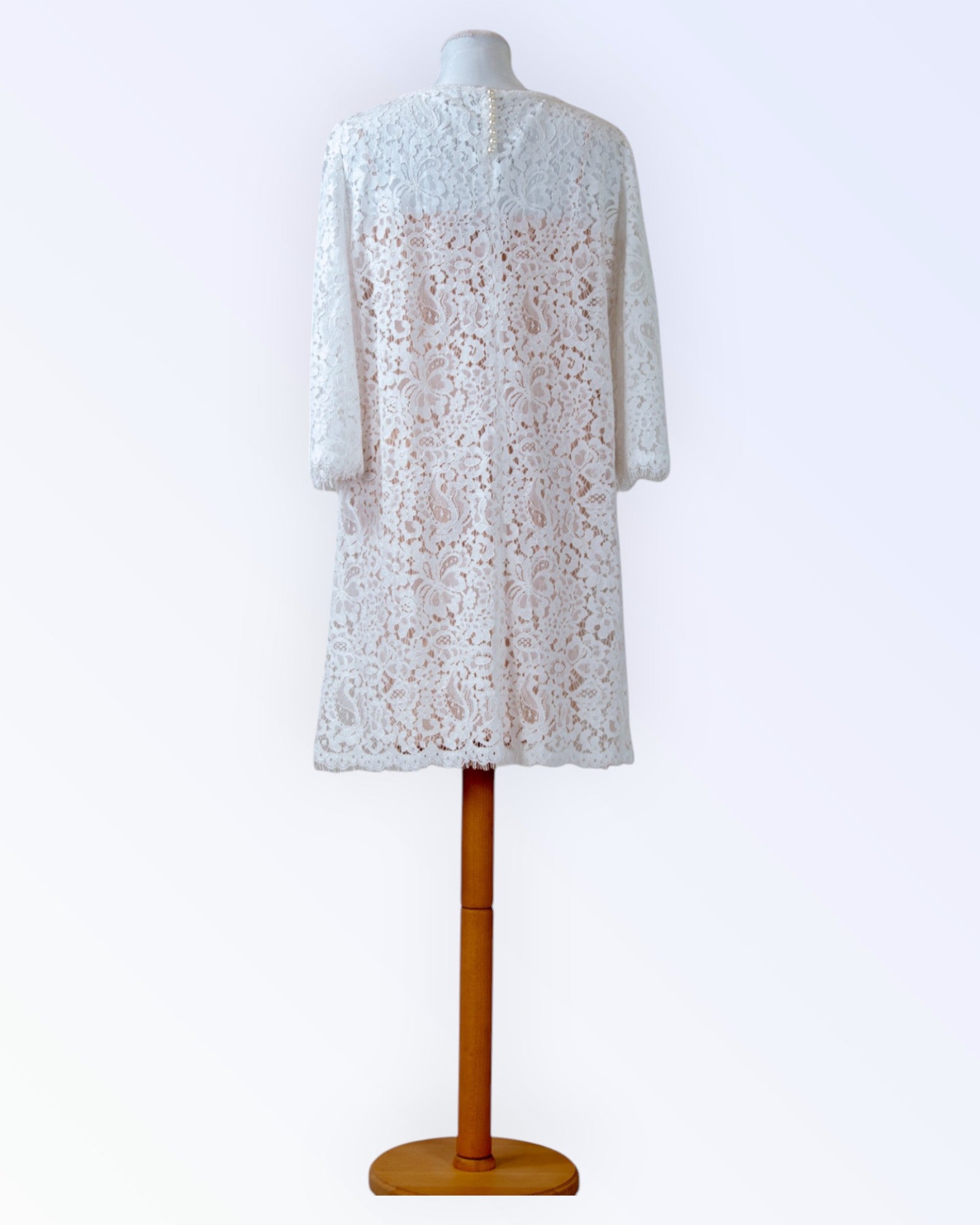 Off-white lace dress