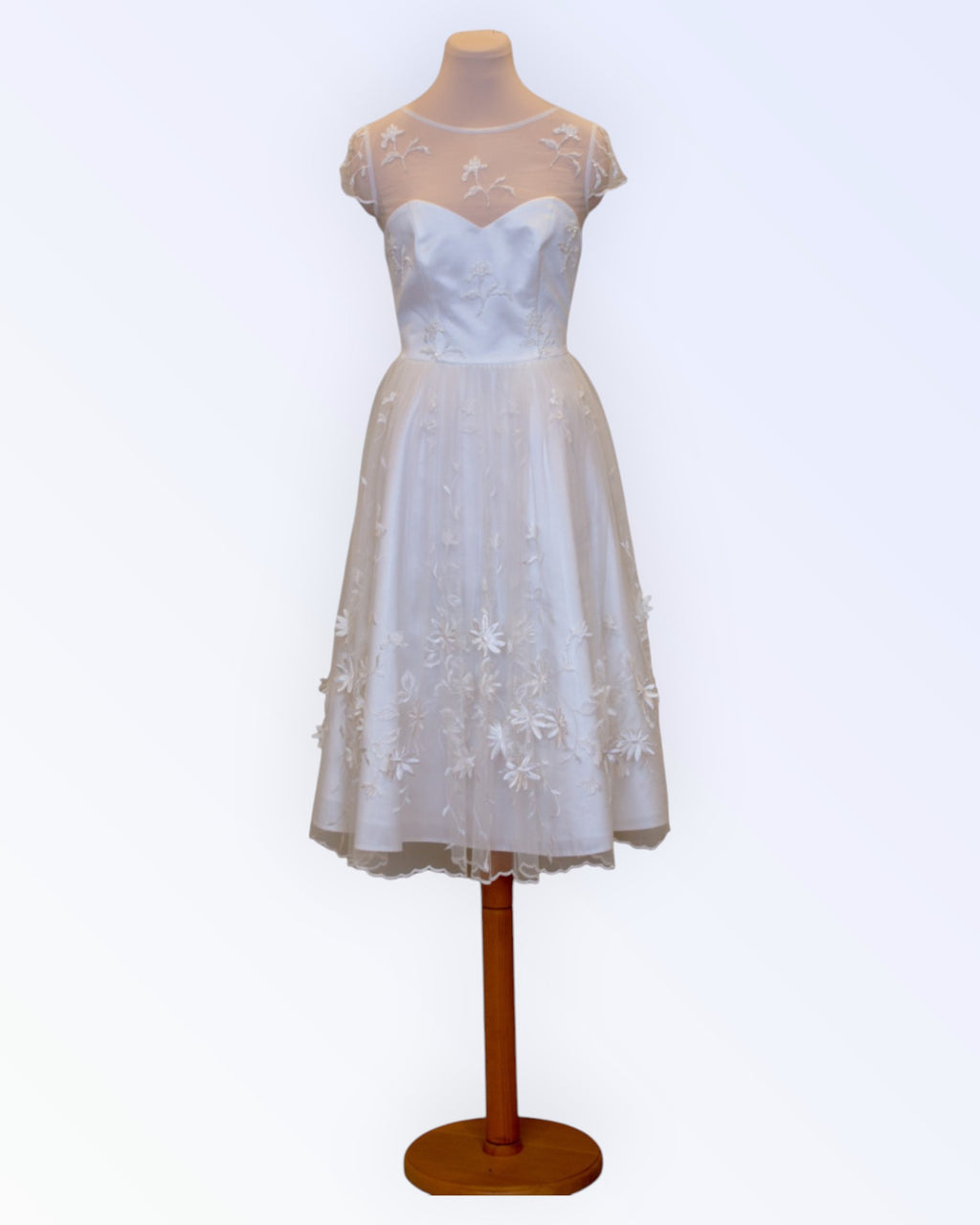 Off-white formal lace dress