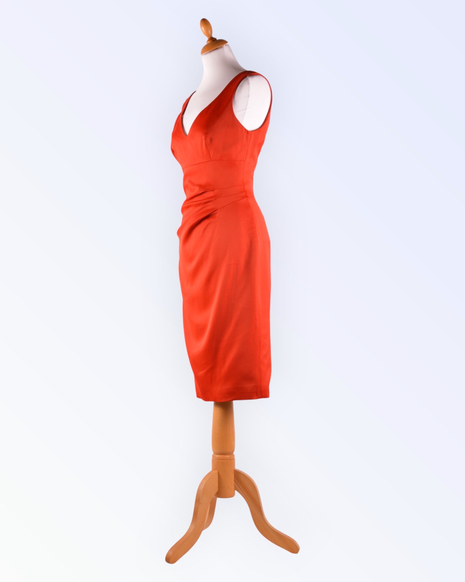 karen millen red cocktail dress Cowl Neck Knee-Length Dress