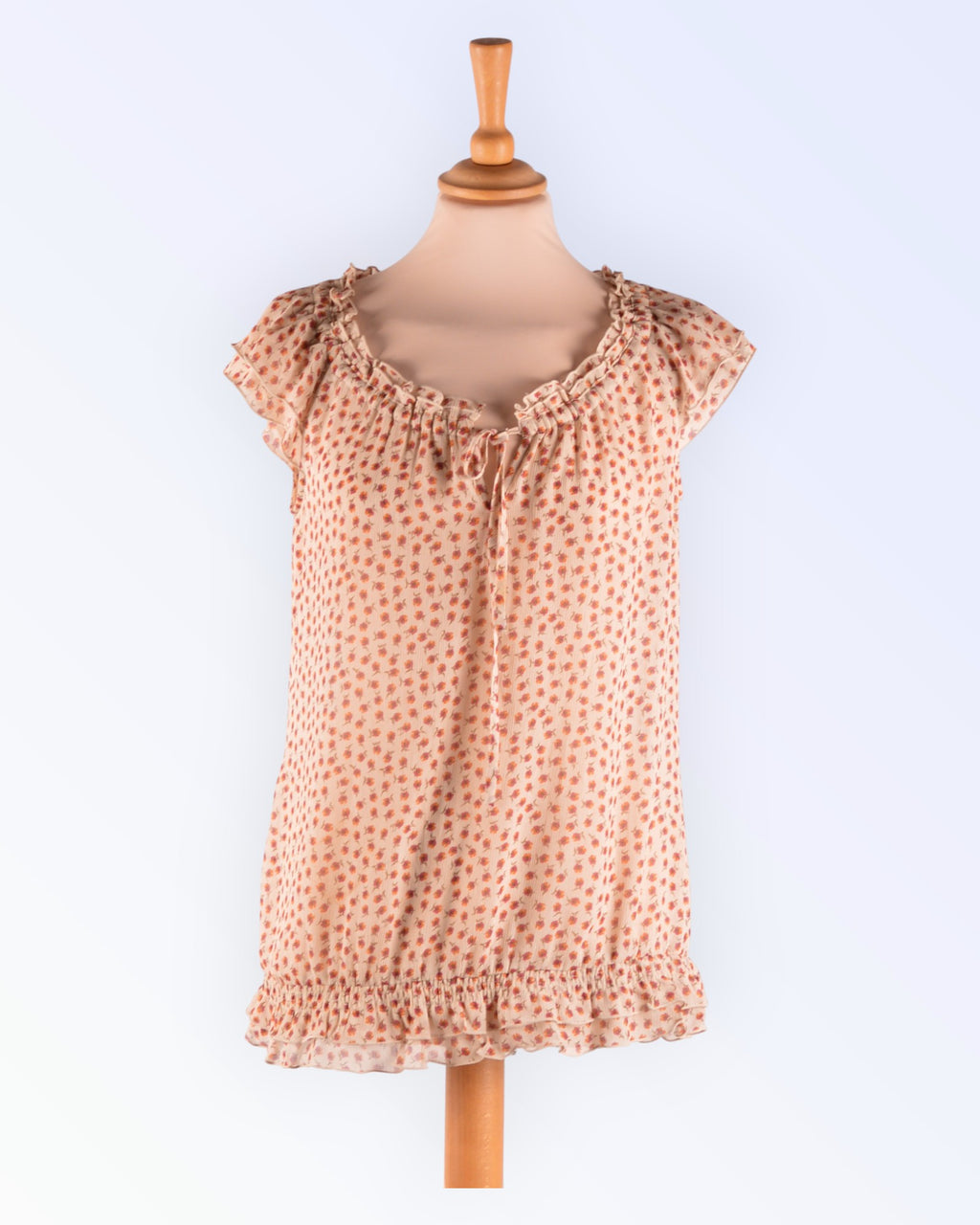 Esprit floral print loose-fitting summer blouse