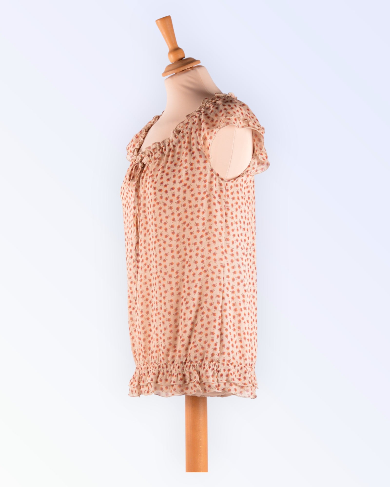 Esprit floral print loose-fitting summer blouse