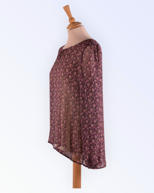 More&amp;More floral chiffon blouse