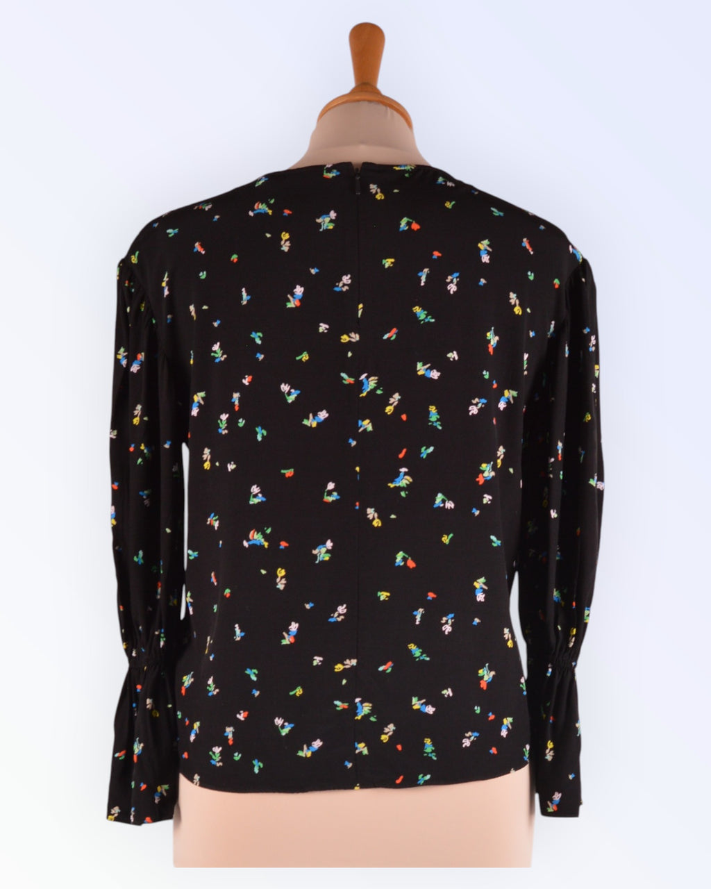 &other stories black blouse with flowers