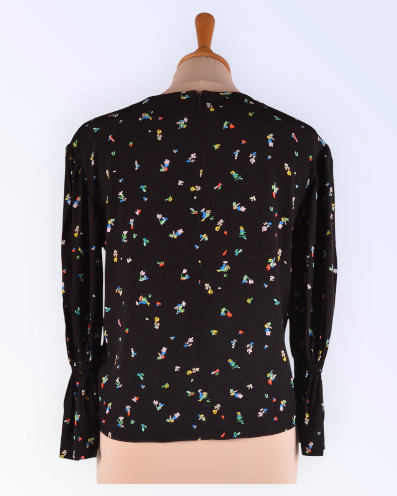 &other stories black blouse with flowers