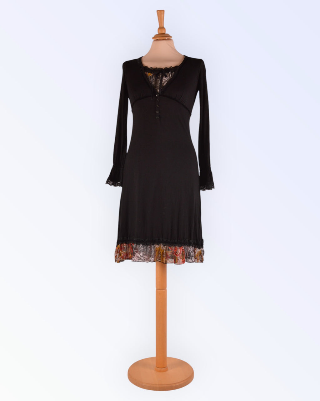 Jus d' Orange must pikkade varrukatega trikotaažkleit