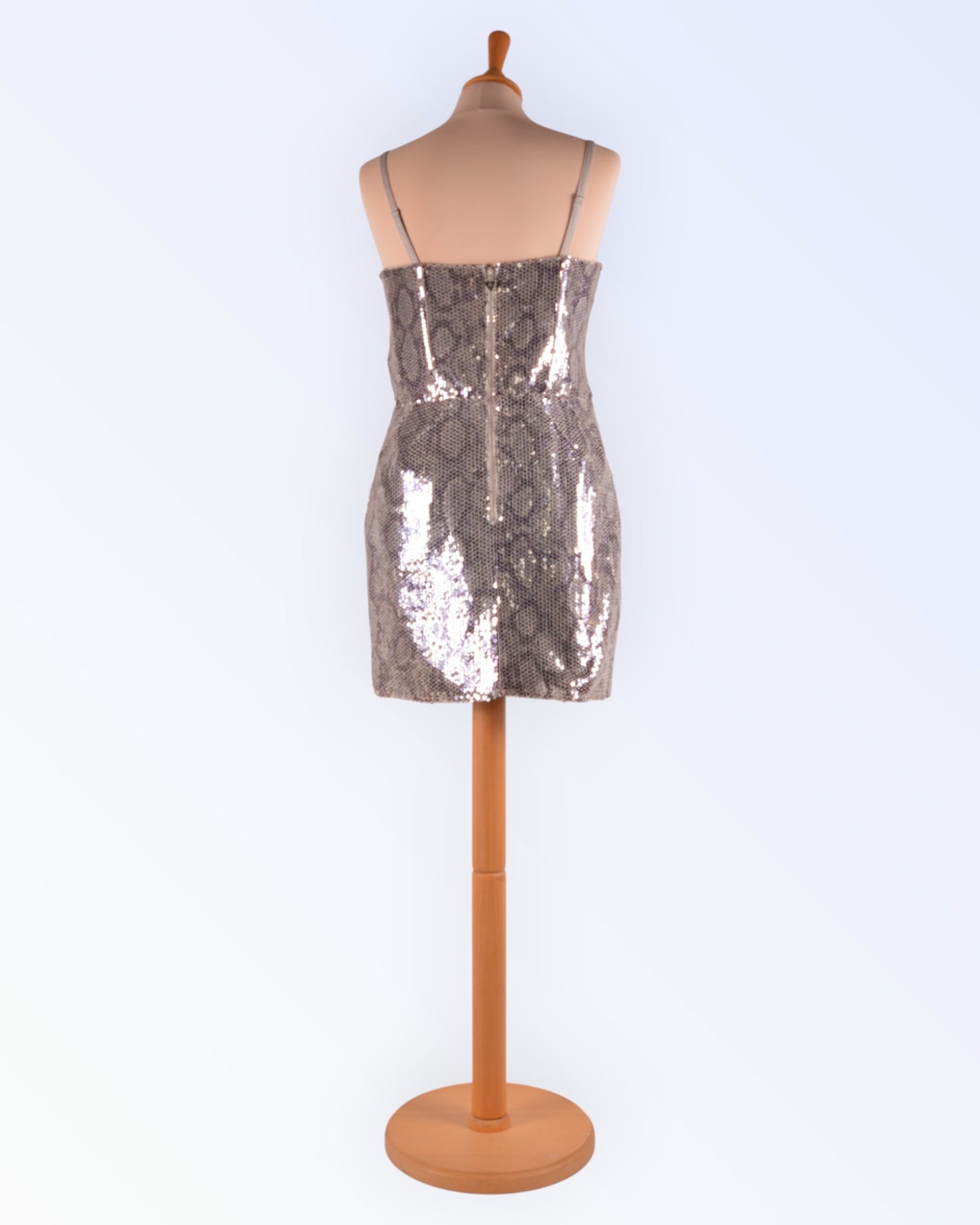 Lipsy silver sequin dress