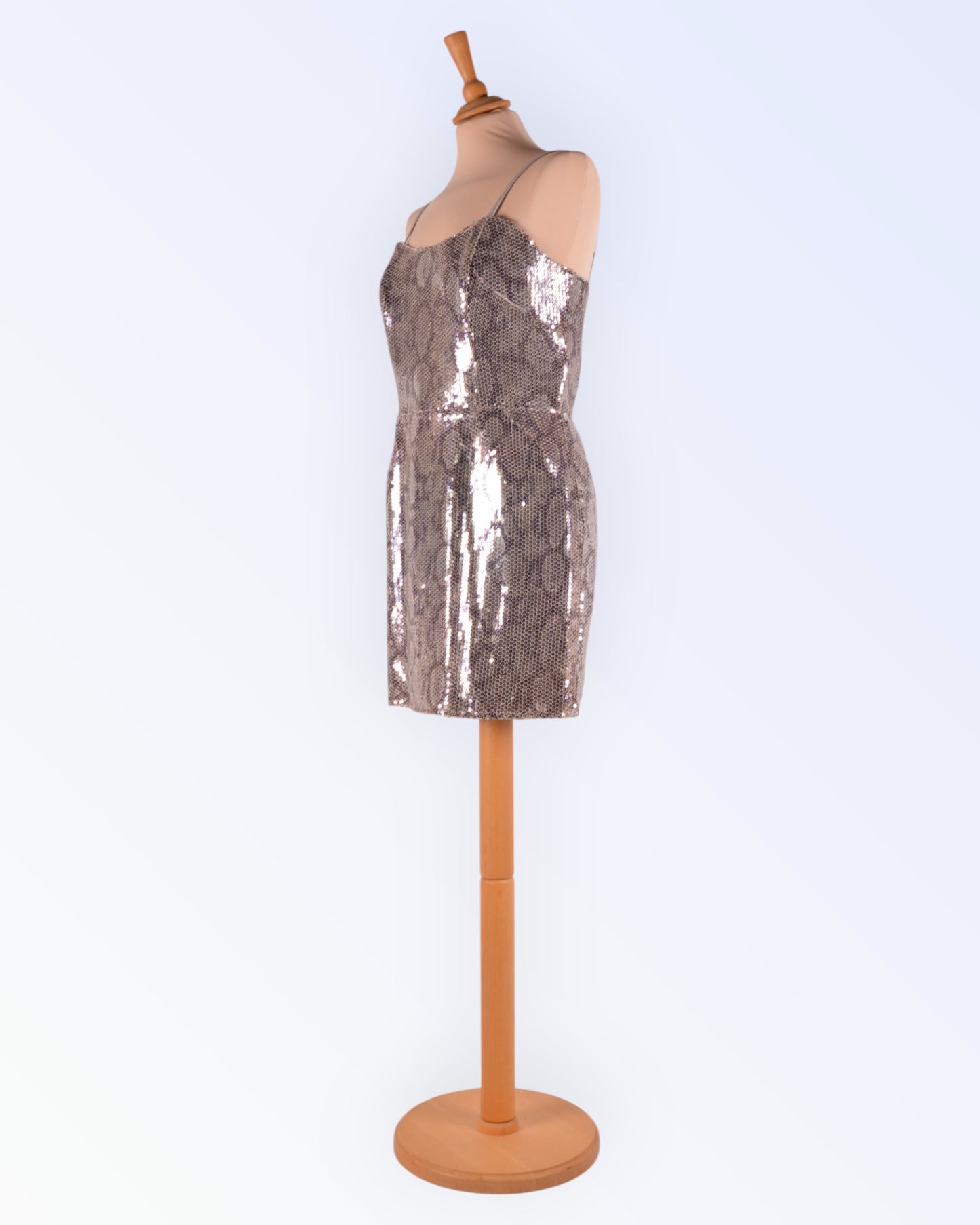 Lipsy silver sequin dress