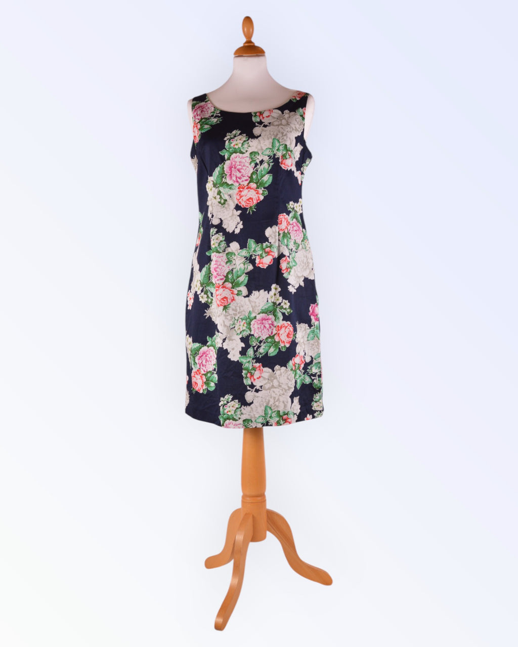 S.t.i floral cotton satin summer dress