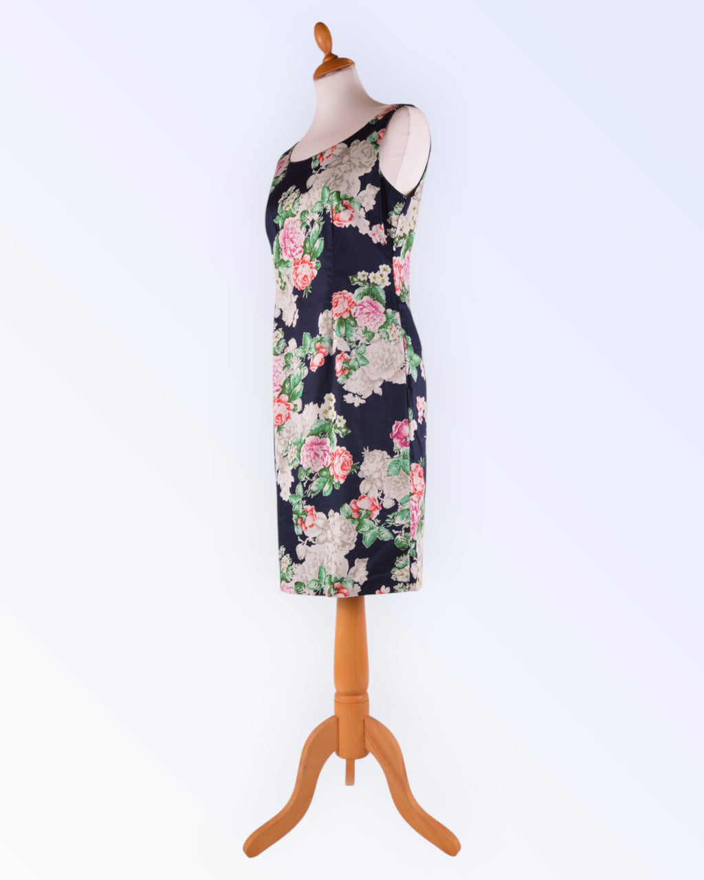S.t.i floral cotton satin summer dress