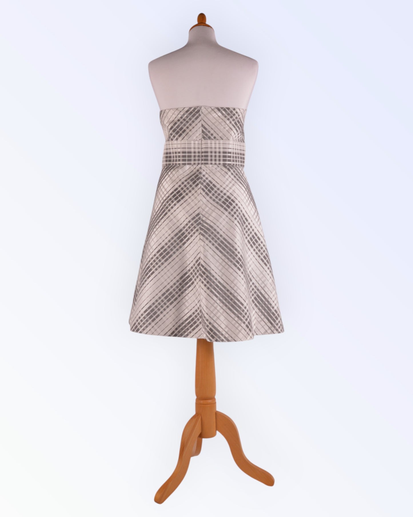 Ariella taffeta dress with puffed skirt