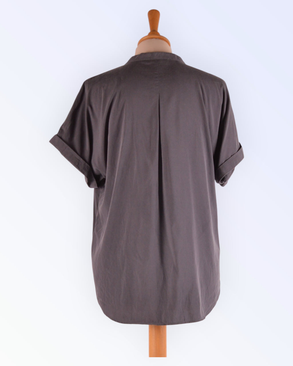 Peter Hahn grey loose-fitting summer blouse