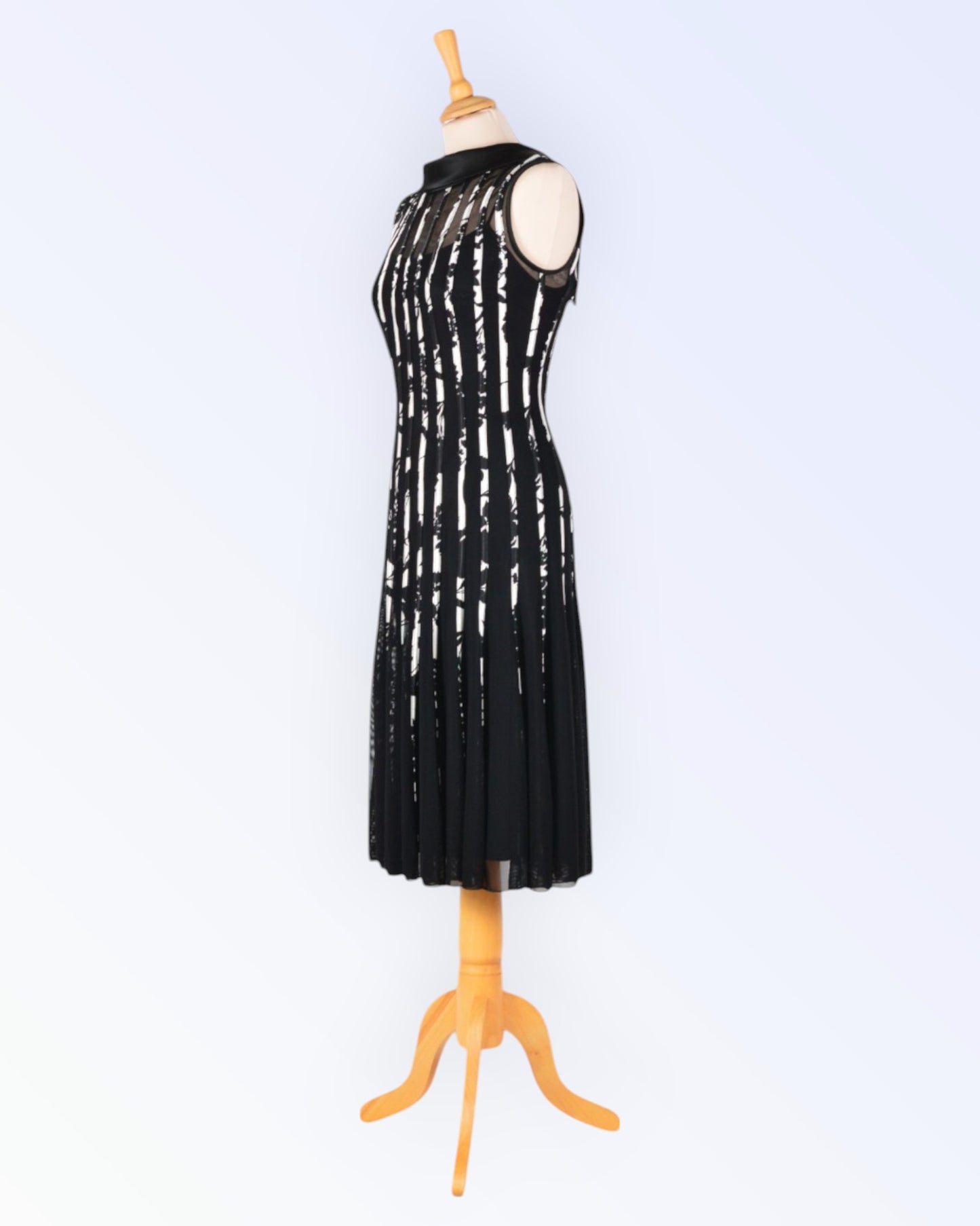 Swing black and white party dress