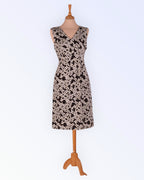 More&More must-valge trikotaažkleit