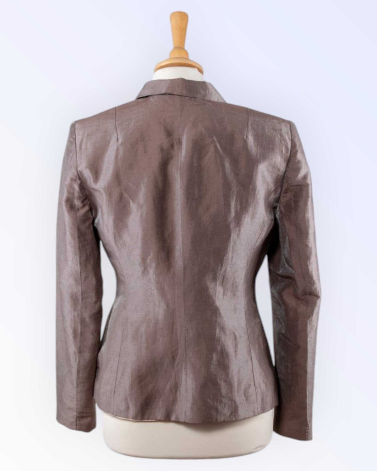 Pidulik pruun hõbedase läikega jakk