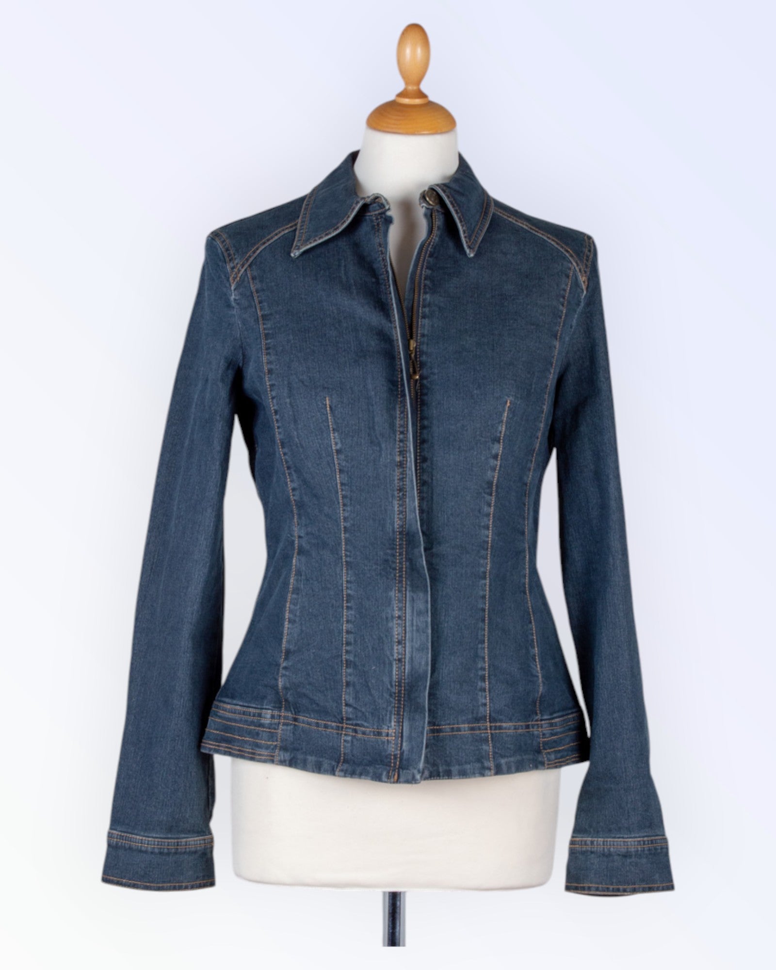 Apanage blue women's denim jacket
