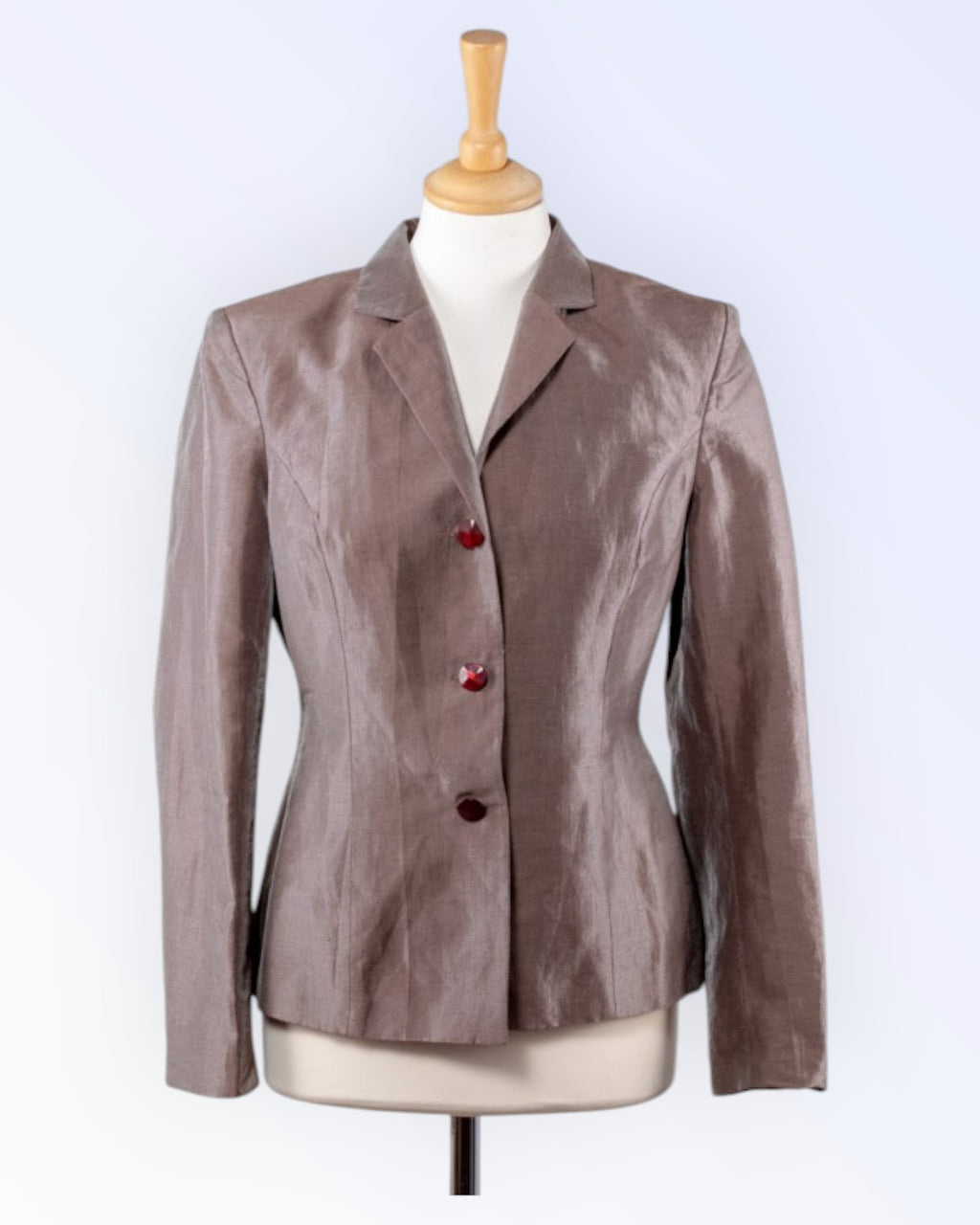 Pidulik pruun hõbedase läikega jakk