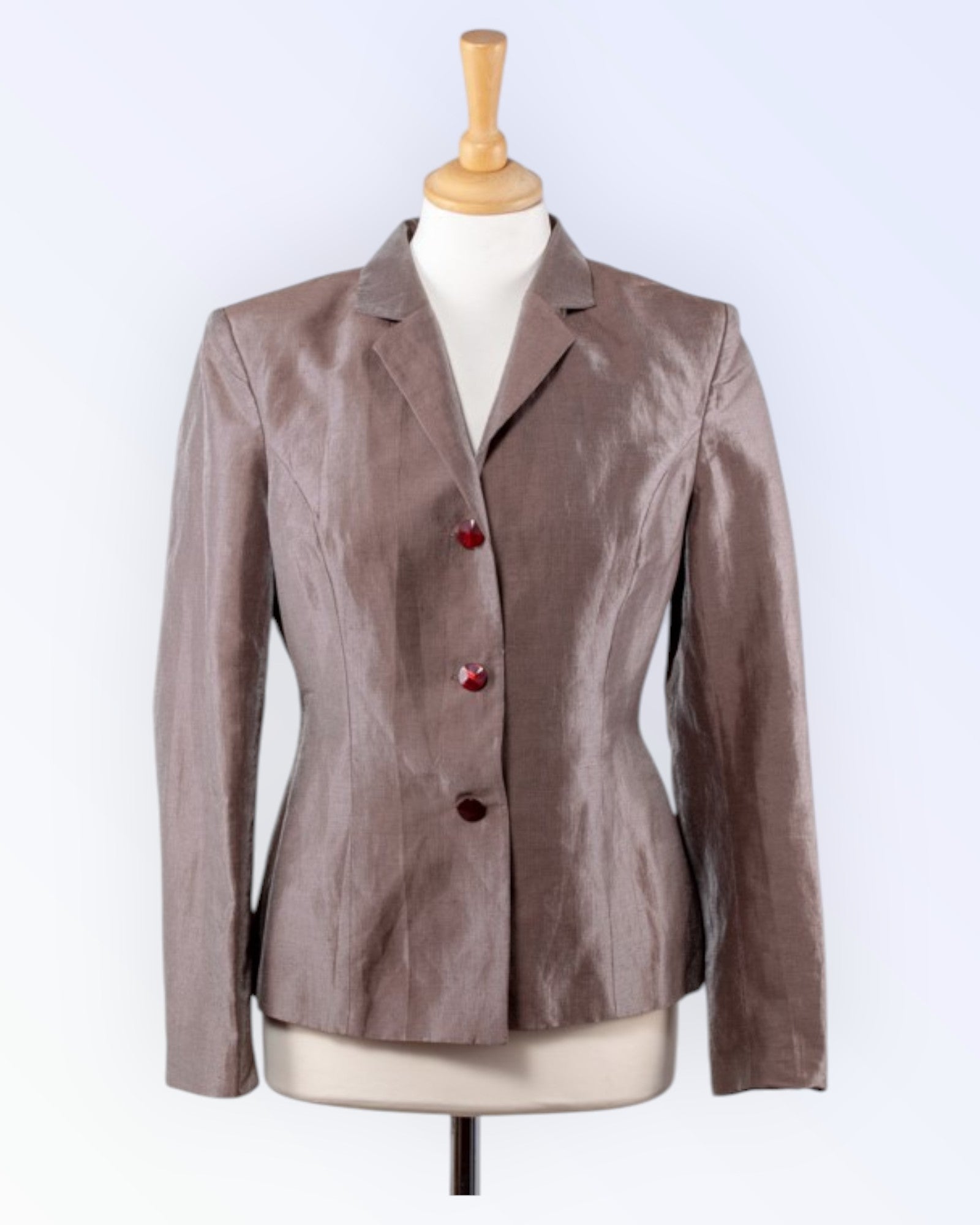 Pidulik pruun hõbedase läikega jakk