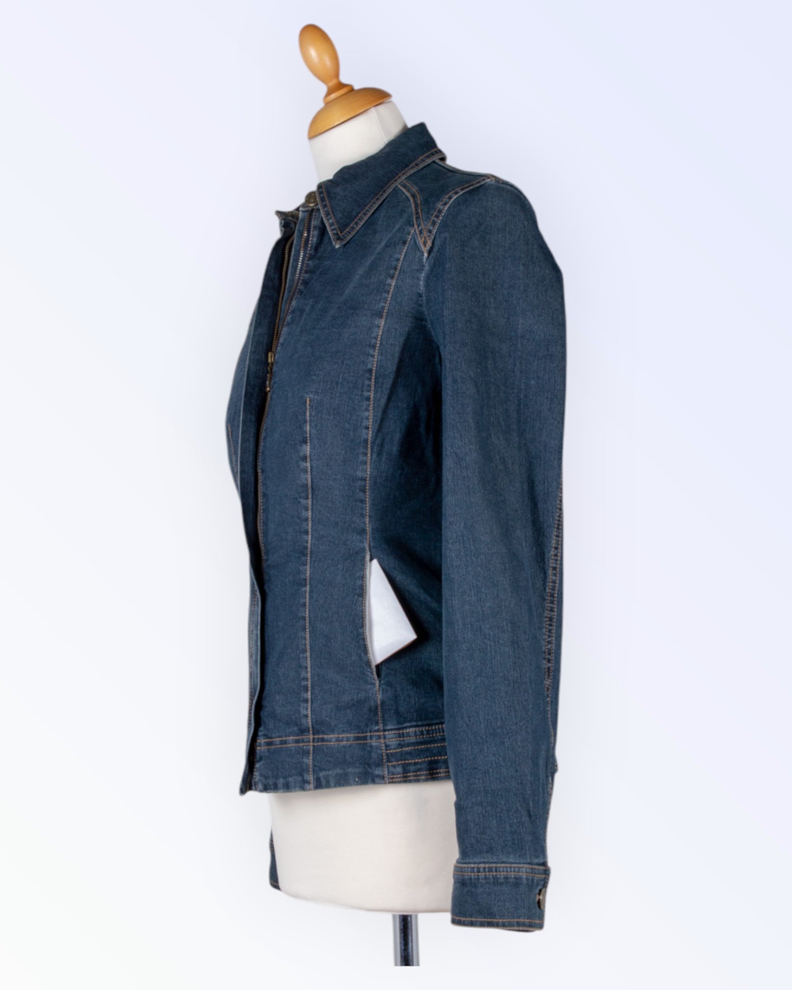 Apanage blue women's denim jacket