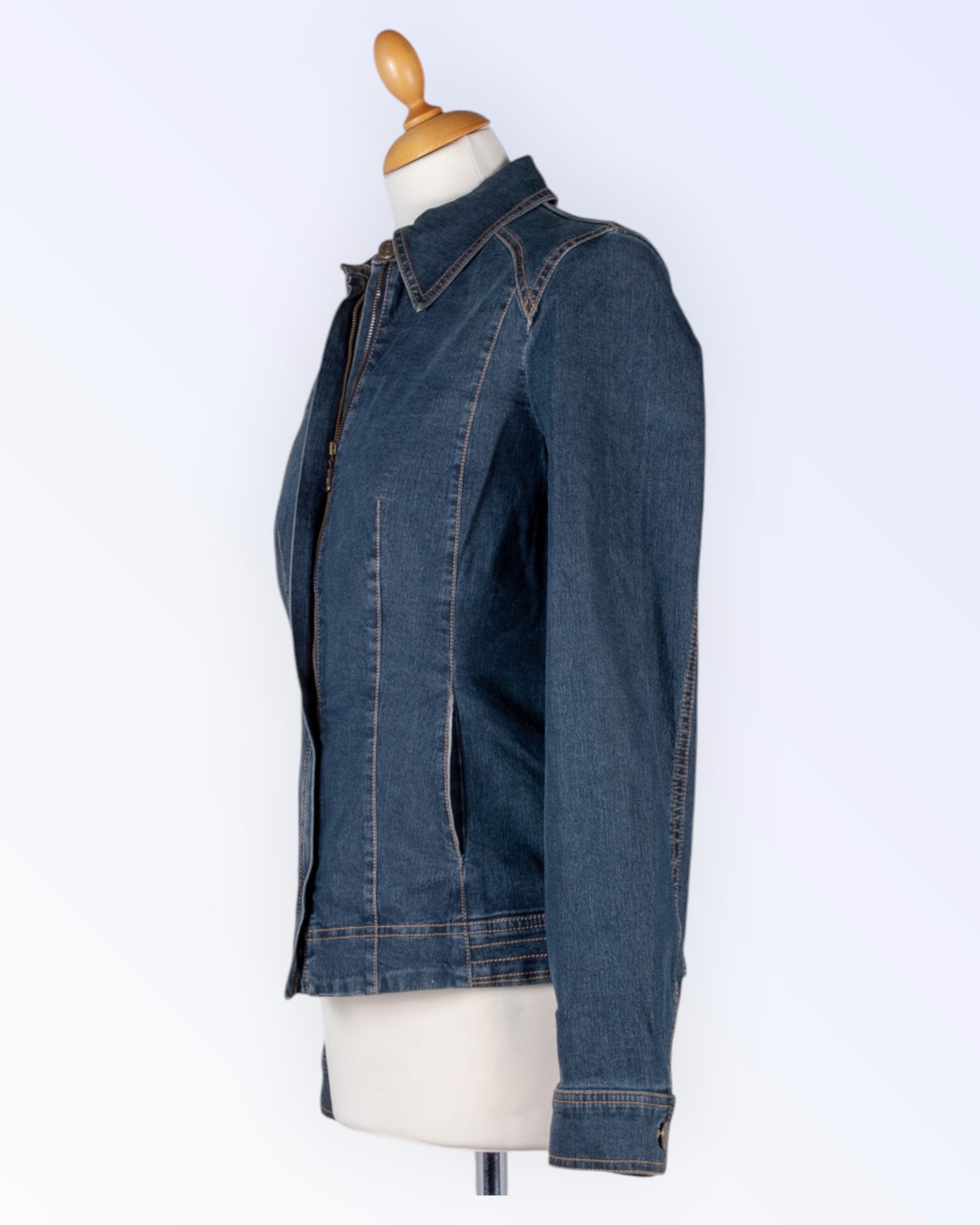 Apanage blue women's denim jacket