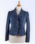 Miss Etam lapel collar denim jacket