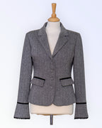 YNG slim fit takki kalanruotokuvioitua kangasta