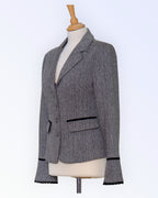 YNG slim fit takki kalanruotokuvioitua kangasta