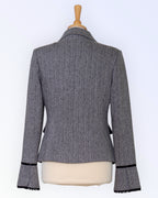 YNG slim fit takki kalanruotokuvioitua kangasta