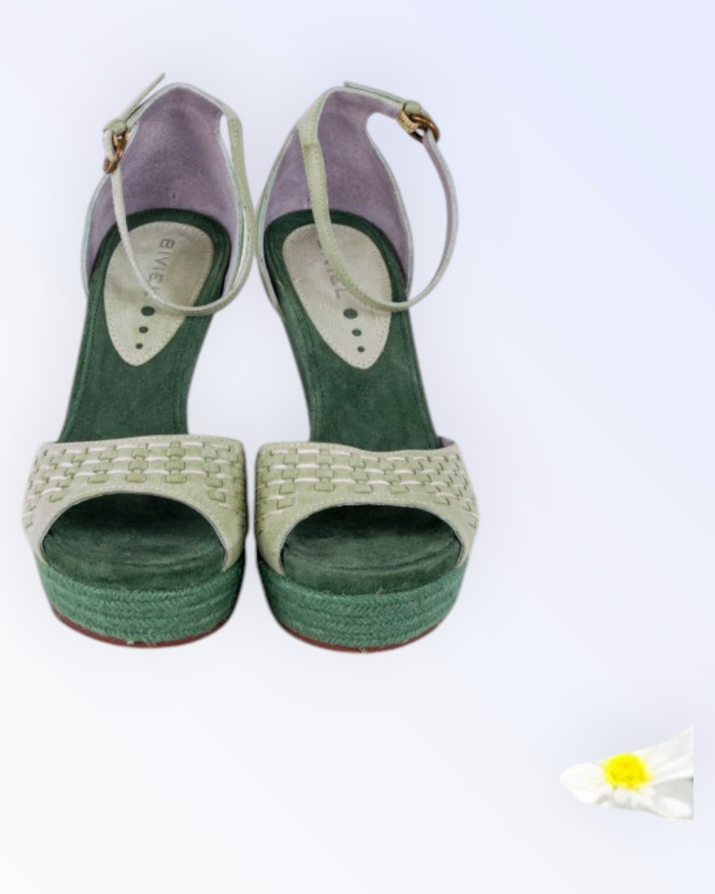 Biviel green summer shoes