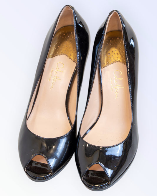 Cole Haan mustat kiiltonahkaiset kengät