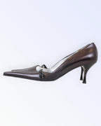 Claudio Fracassa dark brown leather shoes