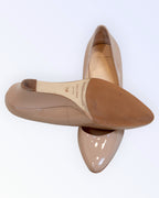 Cole Haan beige patent leather shoes