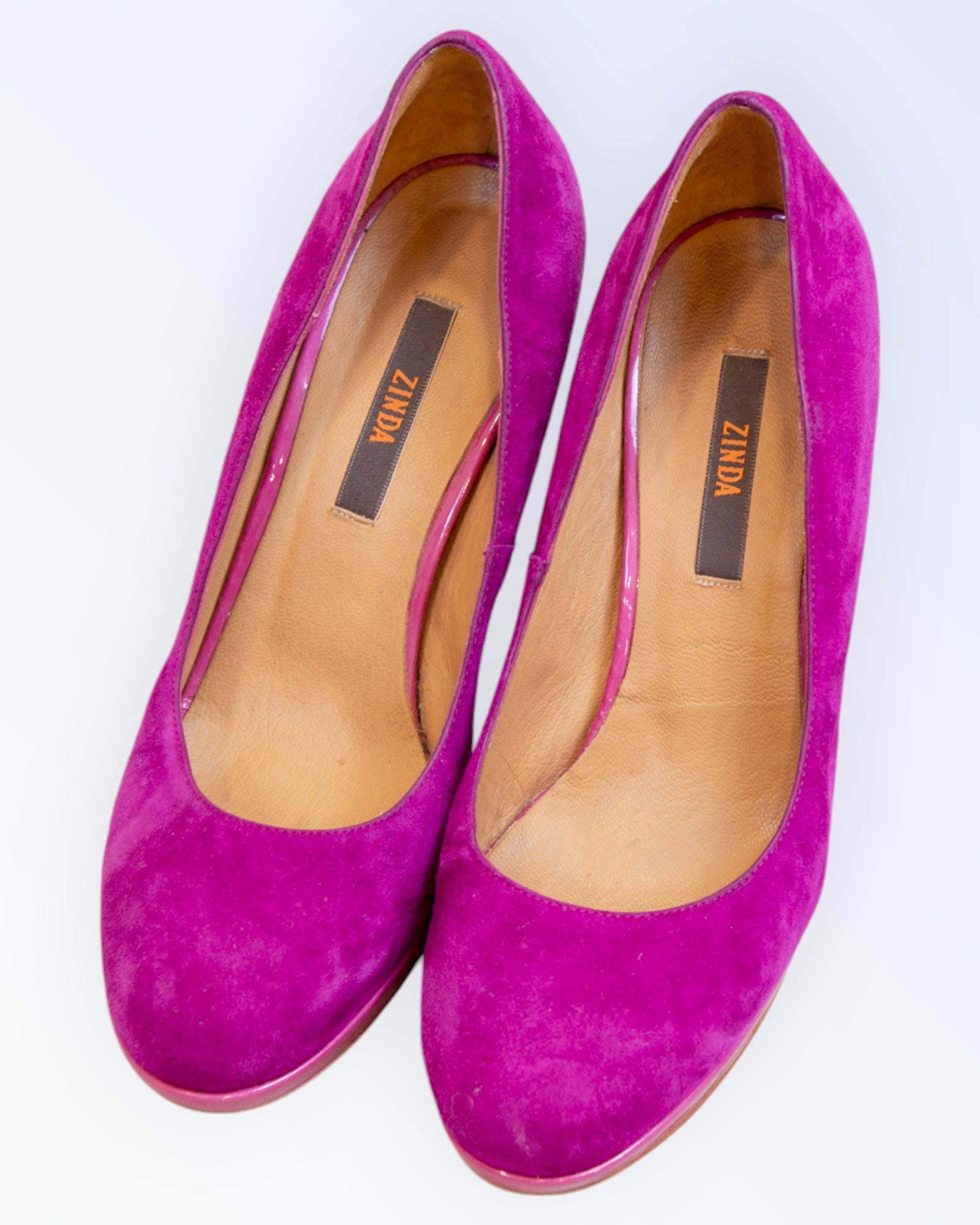 Zinda violetit platform-kengät