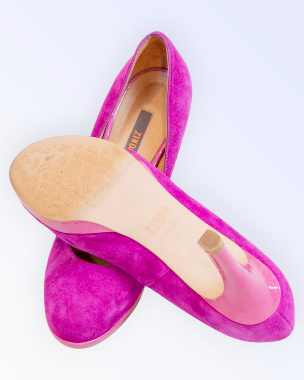 Zinda violetit platform-kengät
