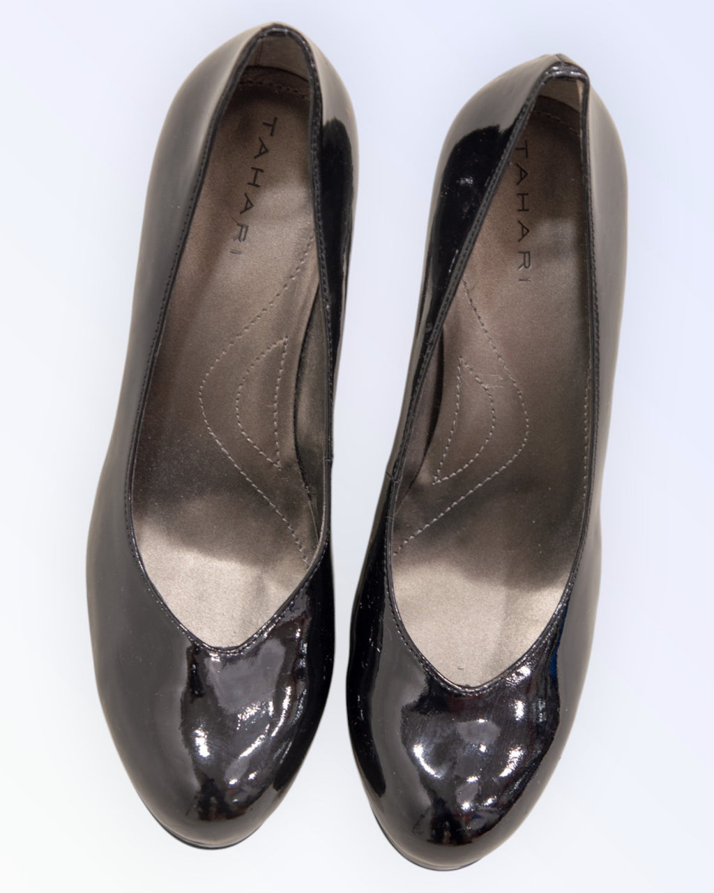 Tahari black platform shoes