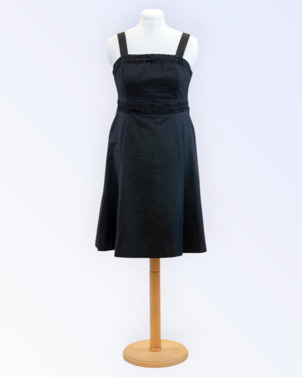 Your Face black summer dress with shoulder straps