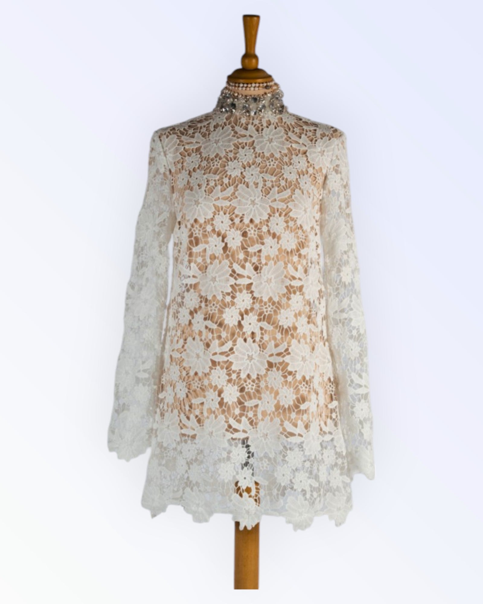 White lace tunic